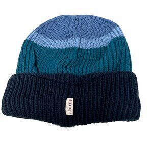 Locale Cuffed Beanie Hat One Size Stripe Colorblock Cozy Knit 100% Acrylic NEW